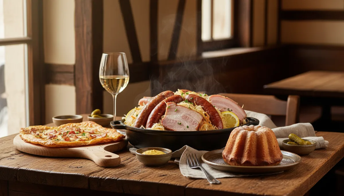 Spécialités alsaciennes : plats, desserts et produits du terroir