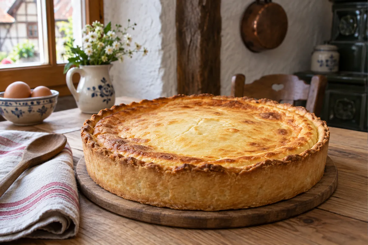 Tarte au fromage blanc alsacienne : la recette du käsküeche